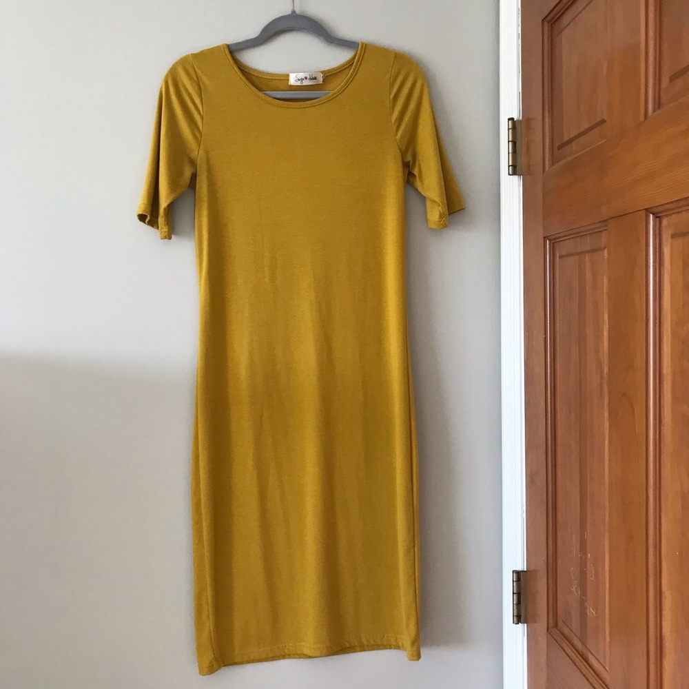 Mustard dress